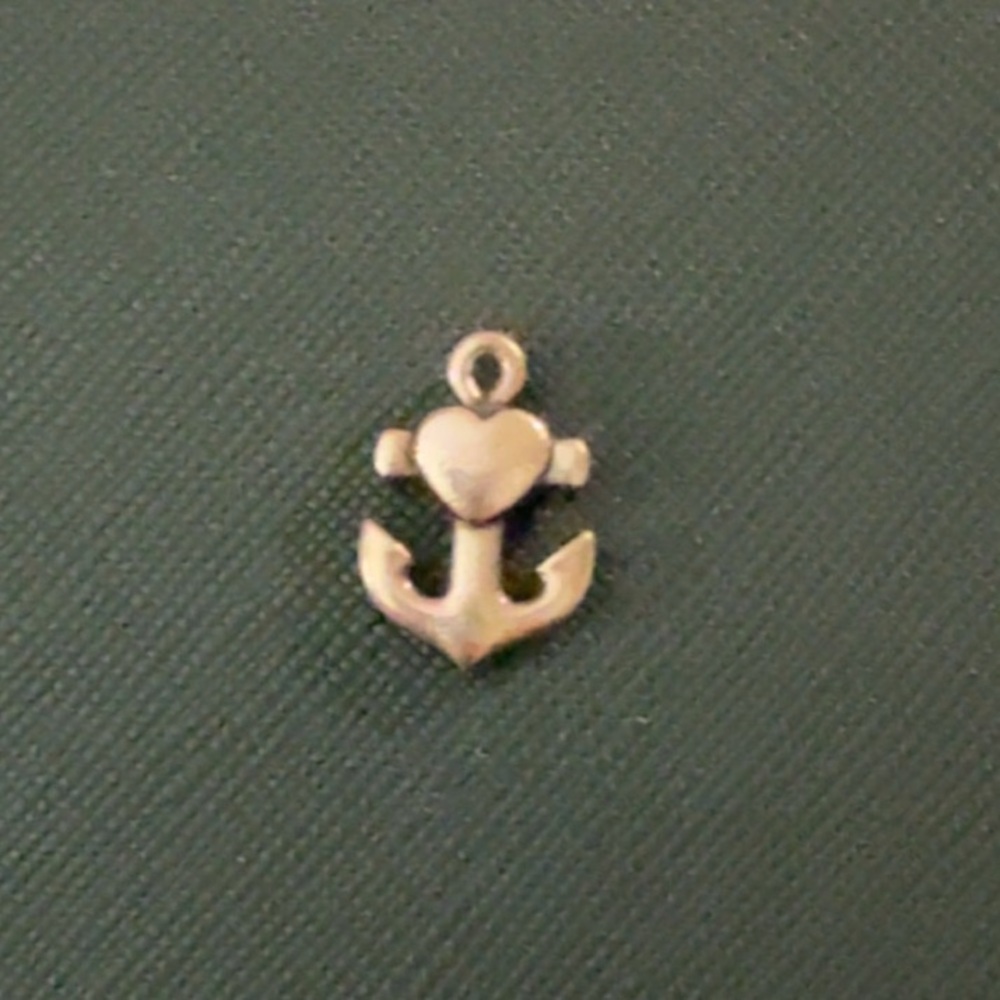 James Avery Retired Faith, Hope & Love Anchor Charm Sterling Silver RARE 4030 P
